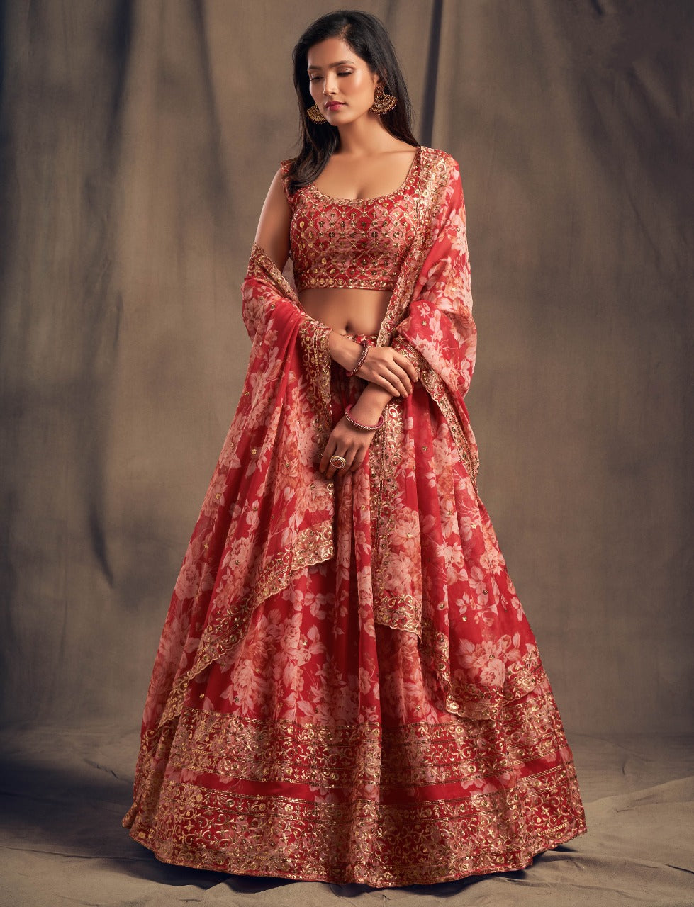 Buy Designer Red Lehenga Choli Wedding Lehenga for Bridesmaid Women Party  Wear Indian Outfit for Ladies Embroidery Work Lehenga Chaniya Choli Online  in India - Etsy